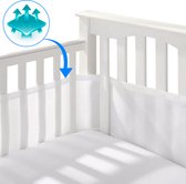 HI NATURE™ Baby Bedomrander - Bedbumper -  Hoofdbeschermer - Set van 2 - 320x27cm & 150x27cm