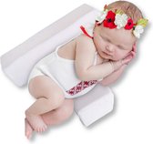 CarePillows - Zijslaap Kussen Baby - Zijligkussen Baby - Incl Wasbare Hoes - 0 tot 1 jaar - Rolkussen - Slaapkussen - Kraamcadeau - Baby Kussen Plat Hoofd