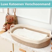 ADSafety - Luxe Verschoonmand - Incl. Matras en Hoes - Aankleedkussen - Mozes Mand - Babykamer - Commode - Babyshower - Beige