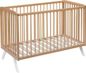 Cabino Baby bed / Ledikant Teresa met Verstelbare bodem - Naturel 60 x 120 cm