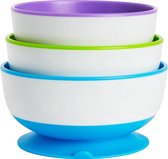 3 stay put suction bowls/ 3 kommetjes met zuignappen