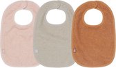 Jollein Slab Badstof - Pale Pink/Nougat/Caramel - 3 Stuks