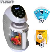 DEPLAY Baby Blender - Smoothie - Babyvoeding - Baby Food Maker - Inclusief Babyvoeding Receptenboek + 6 Extra Voedingszakjes