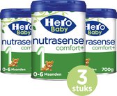 Hero Baby Nutrasense Comfort+ 1 Zuigelingenmelk - Flesvoeding van 0 tot 6 Maanden - 3 x 700gr - Palmolie Vrij