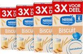 Nestlé PyjamaPapje Biscuit - babypap - vanaf 6 maanden - 4 stuks - totaal 12 porties