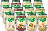 Olvarit Variatiemenu Fruithapjes 8+ Maanden - Versie 1 - 4 Smaken - 12 x 200g