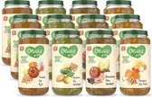 Olvarit Variatiemenu Babymaaltijd 12+ Maanden - Versie 1 - 4 Smaken - 12 x 250g