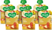 Olvarit Knijpzakjes 6+ Maanden - Appel Banaan - 6 x 90g