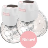 Vulpes BabyCare® Elektrische Draadloze Borstkolf - Handsfree & Draagbaar – BPA-Vrij - 2 Stuks - Incl. 60 Moedermelkbewaarzakjes