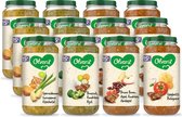 Olvarit Variatiemenu Babymaaltijd 15+ Maanden - Versie 1 - 4 Smaken - 12 x 250g