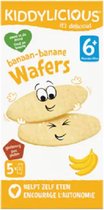 Kiddylicious - Wafers - Banaan - Doos - 3 Multiverpakkingen