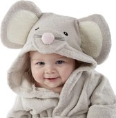 Soft 4 Baby's - Badjas Baby - Muis - Grijs - Vanaf 12 Maanden Oud