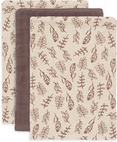 Jollein Baby Hydrofiel Washandje Meadow - Chestnut - 3 Stuks