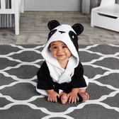 Baby Panda Badjas - Zwart/wit - Fleece - one size