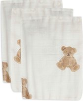 Jollein Baby Washandje Hydrofiel Teddy Bear - 3 Stuks