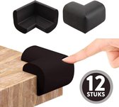 Hoekbeschermer | Baby hoekbeschermers| Tafel| Foam Zwart | 12 Stuks