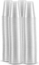 Plastic Bekers - 100 stuk(s) - 250 ml -Transparant - Cups - Plastic Glazen