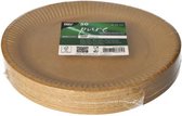 50 x kartonnen borden Nature Kraft karton 23cm /Wegwerp servies - Feest/verjaardag/BBQ/Picknick borden Milieuvriendelijk, biologisch afbreekbaar /Wegwerp bordjes karton