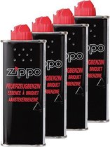4 x Zippo Vloeistof - benzine aansteker