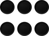Grote Zwarte Pizzaborden - 6 stuks - 32 cm