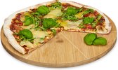 relaxdays pizzabord - Ø33 CM - bamboe