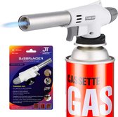 JT Products Gasbrander Crème Brûlée – Butaangas Brander – Keukenbrander - Aansteker – Koksbrander - Solderen – Keukengerei - Exclusief Gasfles