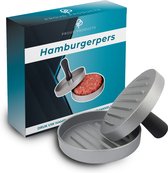ProudProducts - Hamburgerpers - Hamburgermaker - Incl. 100x Wax papiertjes - BBQ - RVS