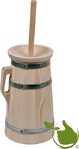 Authentieke houten boterkarn manueel 3 liter