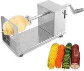 Uten - Chipsmaker - Aardappel Twister Spiraalsnijder Schiller - Spiralizer Potato Slicer - Frietsnijders - voor Fruit, Aardappelen, Tornado Chips, Komkommers of Wortels(RVS)