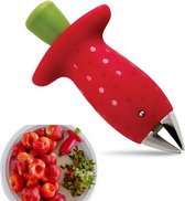 Tomaat & Aardbei Ontkroner - Fruit Stam Remover - Steel Verwijderaar - Aardbeien Huller - Keukengereedschap - Roestvrij Staal