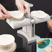 Dumpling - Ravioli maker -Set voor 2 dumpings - Ravioli's tegelijk - inclusief deegpers voor noedelvellen - Maak eenvoudig zelf je dumplings.