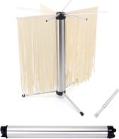 Kitchendao Pasta Droogrek Inklapbaar – Zelf Pasta Maken – Pastadroger – Pasta Accessoires – Pastarek – RVS – 3 KG