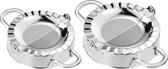 RX Goods 2 Stuks Stalen Deegvormer Mal voor Ravioli, Pastei, Dumpling, Empanada – Maker Keukengerei