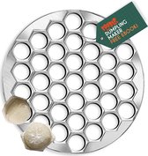 Foodlr Dumpling Maker met 37 Gaten - Ravioli Maker Keuken Accessoires + Met Dumpling Kookboek