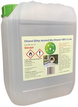 Bio ethanol - 100% zuiverheid - BioFair - Bioethanol - schone verbranding - reukloos - 5 Liter Cannister