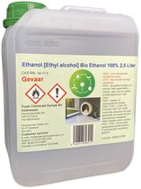 Bio ethanol - 100% zuiverheid - BioFair - Bioethanol - schone verbranding - reukloos - 2,5 liter Cannister
