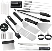 BBQ Gereedschapset - Opbergtas - BBQ Accessoires -  BBQ Tang - BBQ Set - BBQ Borstel - BBQ Gereedschap - Roestvrij Staal