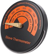 Kachelpijp thermometer - magnetisch - kachelthermometer / rookpijp thermometer - Geschikt voor o,a houtkachel, barbecue of openhaard