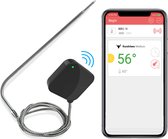 BBQ thermometer draadloos - Vleesthermometer - Oventhermometer - Bluetooth - Kernthermometer - Digitaal - Inclusief Nederlandse Handleiding, Batterij en Gratis App