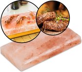 BOOMEX Zoutsteen - Rechthoekig - ZOUTSTEEN BBQ- 20,5 cm x 10 cm x2,5 cm