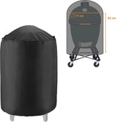 Luxe waterdichte ronde BBQ hoes - 84 cm x 77 cm - Barbecue beschermhoes - BBQ accessoires - Geschikt voor o.a. Kamado, Big Green Egg, Grill Guru, The Bastard, Patton, Weber