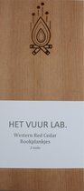 Rookplankje Western Red Cedar van het Vuur LAB. 3 stuks