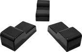 Kamado voetjes - Keramische voetjes (set van 3) - zwart - Kamado accessoires