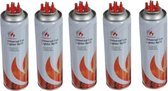 5x Aansteker gas / butaan gasfles 250 ml