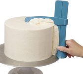 HMerch™ Cake schraper - Vestelbaar - Taart snijder - Ook geschikt voor cake - Blauw
