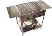 RVS tafel bladen zijkant 2 stuks TBV profi en Landman slager BBQ