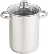 Haushalt RVS Aspergepan met Glazen Deksel  - 21 cm - 4 Liter