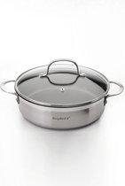 BergHOFF Studio Line Bistro braadpan met deksel dubbele handvaten antikleef 24 cm