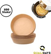 Airfryer bakpapier - 100 stuks - airfryer accesoires - airfryer XXL - Bakpapier - Wegwerp Bakjes 100 stuks - 20cm - heteluchtfriteuse wegwerpbakjes - Geschikt voor elke airfryer - Rond