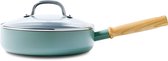 GreenPan Mayflower Hapjespan met deksel - Ø 24 cm - Keramisch - Inductie